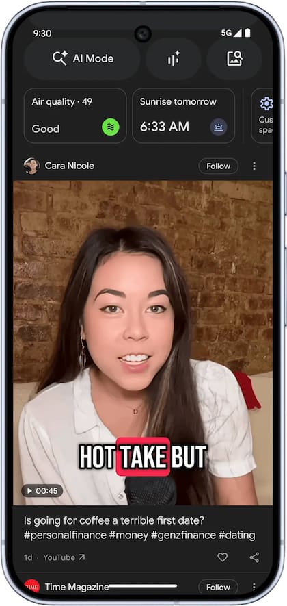 En Discover también se pueden seguir a creadores de contenido, anunció Google