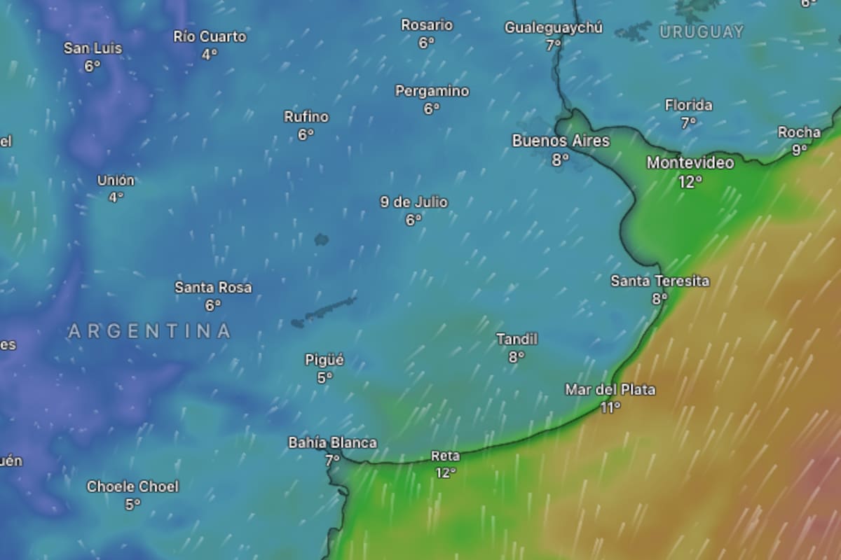 En el AMBA se espera una jornada marcada por nubosidad variable y bajas temperaturas