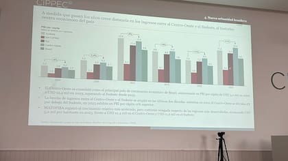 En el año 2002, el Centro-Oeste, el PBI per cápita era de 3200 dólares, o sea un 4% inferior al del Sudeste industrial