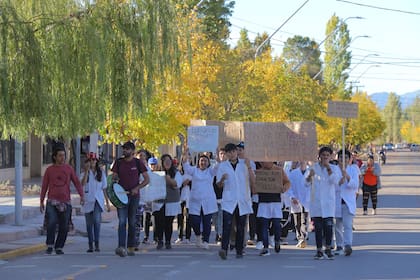 En El Barreal, provincia de San Juan, se manifestaron por la educación pública