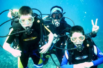 En el buceo, Ismael descubrió su pasión.