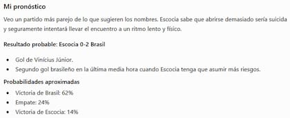 En el caso de la IA de OpenAI, apuntó al mismo resultado