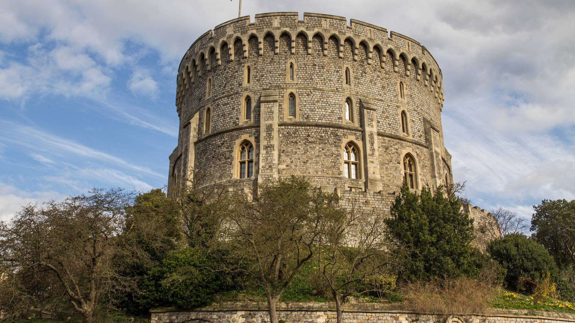 Vista de la torre Winchester, en Windsor.