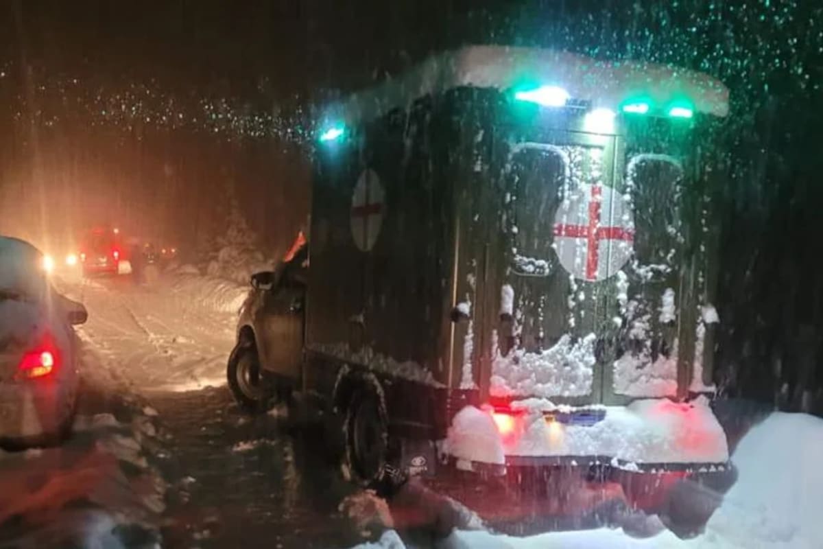 En el centro de ski La Hoya, en Chubut, un grupo de personas quedó varado y debió ser rescatado