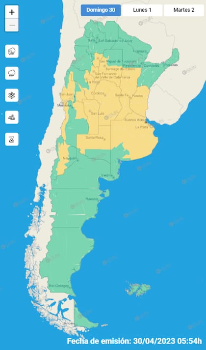 En el centro del país hay alerta por lluvias este domingo