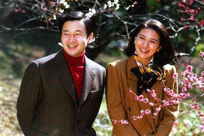 En el cumpleaños del príncipe Naruhito en 1997
