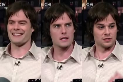 En el deepfake, la cara de Bill Hader cambia a la de Tom Cruise y Seth Rogen mientras habla