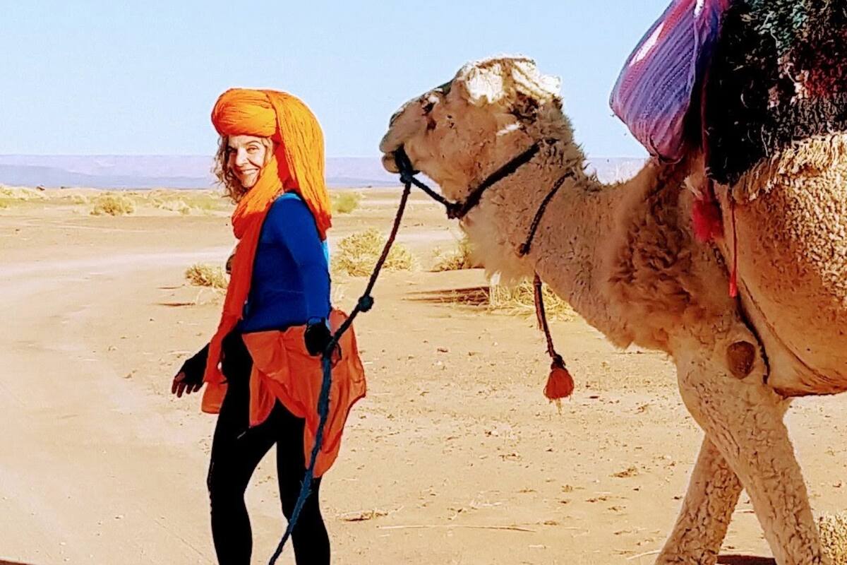 En el desierto de Sahara.