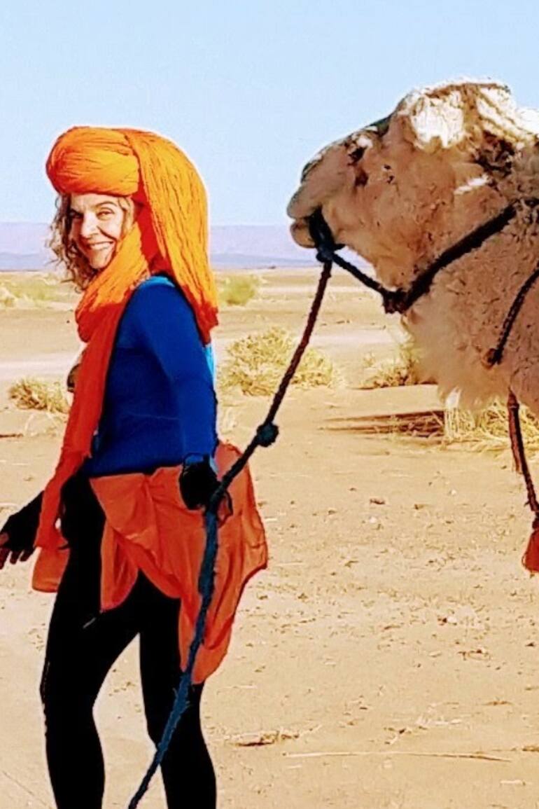 En el desierto de Sahara.