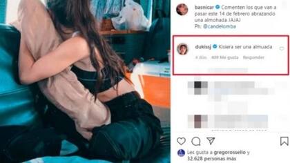 En el día de los enamorados, el Duki le hizo un comentario picante a Brenda Asnicar para dejarle en claro que le gustaba.
