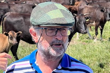 En el establecimiento familiar "Tata Dios", el productor agropecuario Alberto García Espil lleva adelante la cría de ganado Wagyu