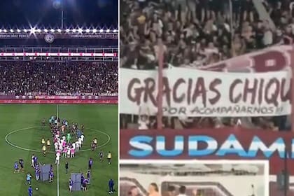 En el estadio de Lanús se mostró una bandera en favor de Chiqui Tapia, pero la hinchada cantó en contra
