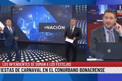 En el estudio de LN+ comenzó a sonar el tema "Arrancármelo", de Wos y Luis Majul volvió a cantarlo