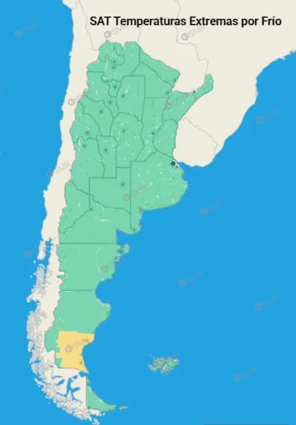 En el extremo sur de Santa Cruz el frío persiste