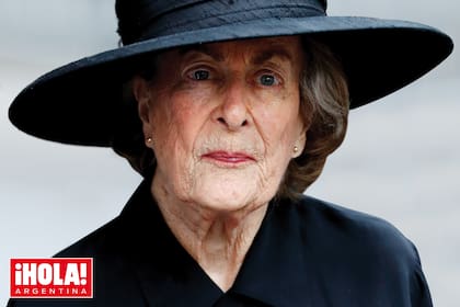 En el funeral de su hermana Patricia Knatchbull, condesa de Mountbatten –había sobrevivido al sangriento atentado del IRA en el que murió su padre, en 1979–, celebrado en Londres, el 27 de junio de 2017.