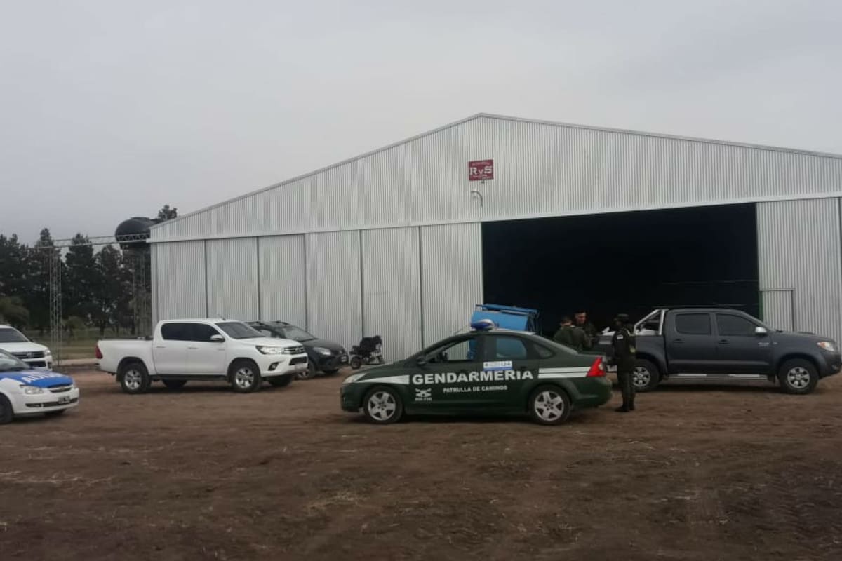 En el hangar había mercadería por $5 millones
