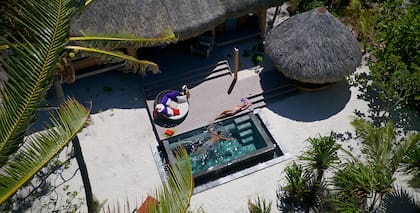 En el hotel se respira la Polinesia en estado puro