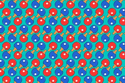 En el interior de esta nota dos paletas de ping-pong no tienen pelota. ¿Podés encontrarlas?