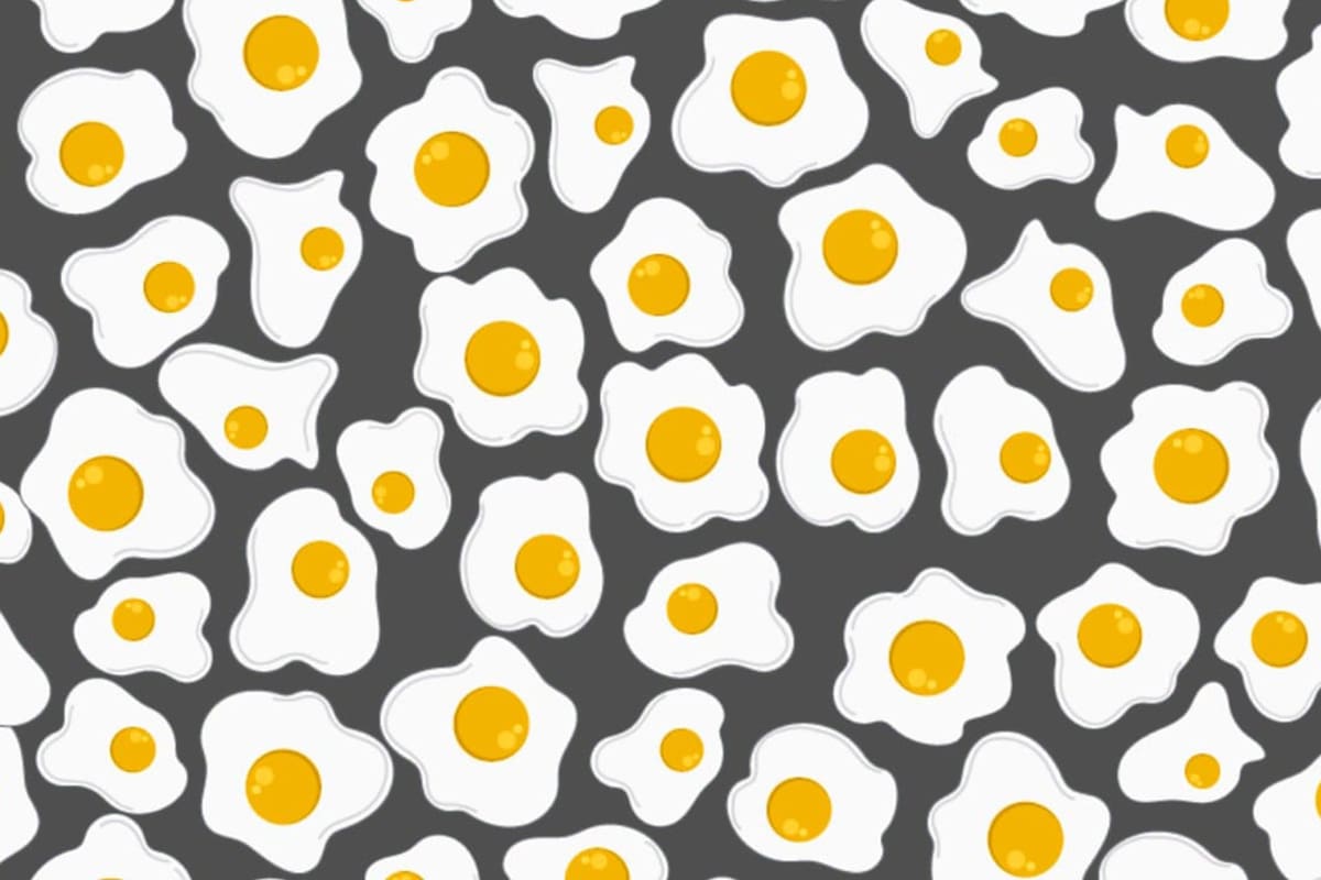 En el interior de esta nota una imagen te pondrá a prueba: deberás encontrar tres huevos doble yema