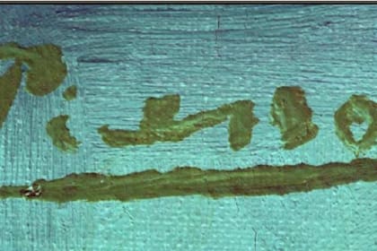 En el lienzo figuraba la característica firma de Picasso (Foto: Archivo)