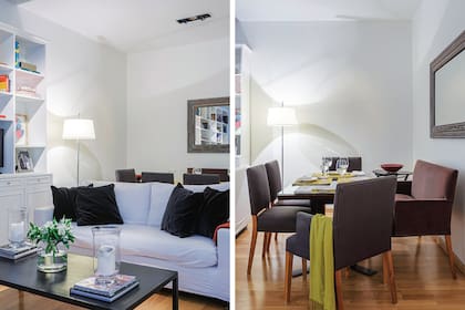 En el living, sillones (Estudio Ana Azzano).
