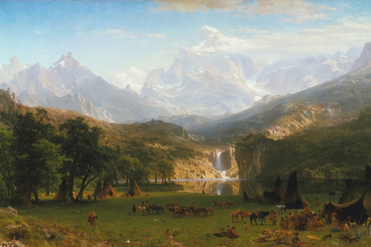 En el MET se exhibe The Rocky Mountains, Lander’s Peak (1863), del pintor Albert Bierstadt