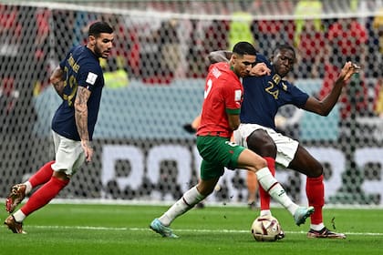 En el Mundial 2022, en semifinales, Francia le ganó a Marruecos 2 a 0
