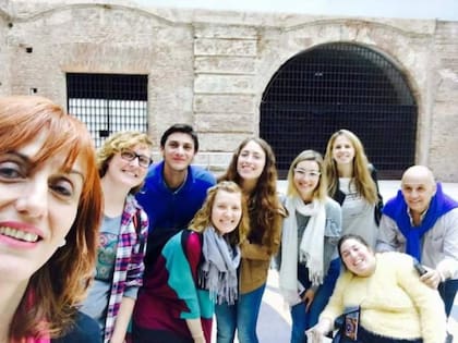 En el museo de Casa Rosada, viaje de estudio a Buenos Aires junto a la cátedra "Problemática de la Literatura y las Artes Actuales".