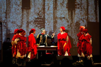 En el musical, se destaca también el vestuario