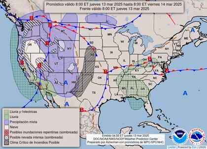 En el norte de California, se esperan nevadas de hasta 60 cm en zonas elevadas