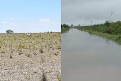En el norte de Santa Fe todavía no se regularizaron las lluvias; en cambio, en el sur provincial hay regiones anegadas