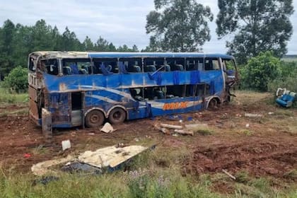 En el ómnibus de doble piso viajaban entre 55 y 60 personas