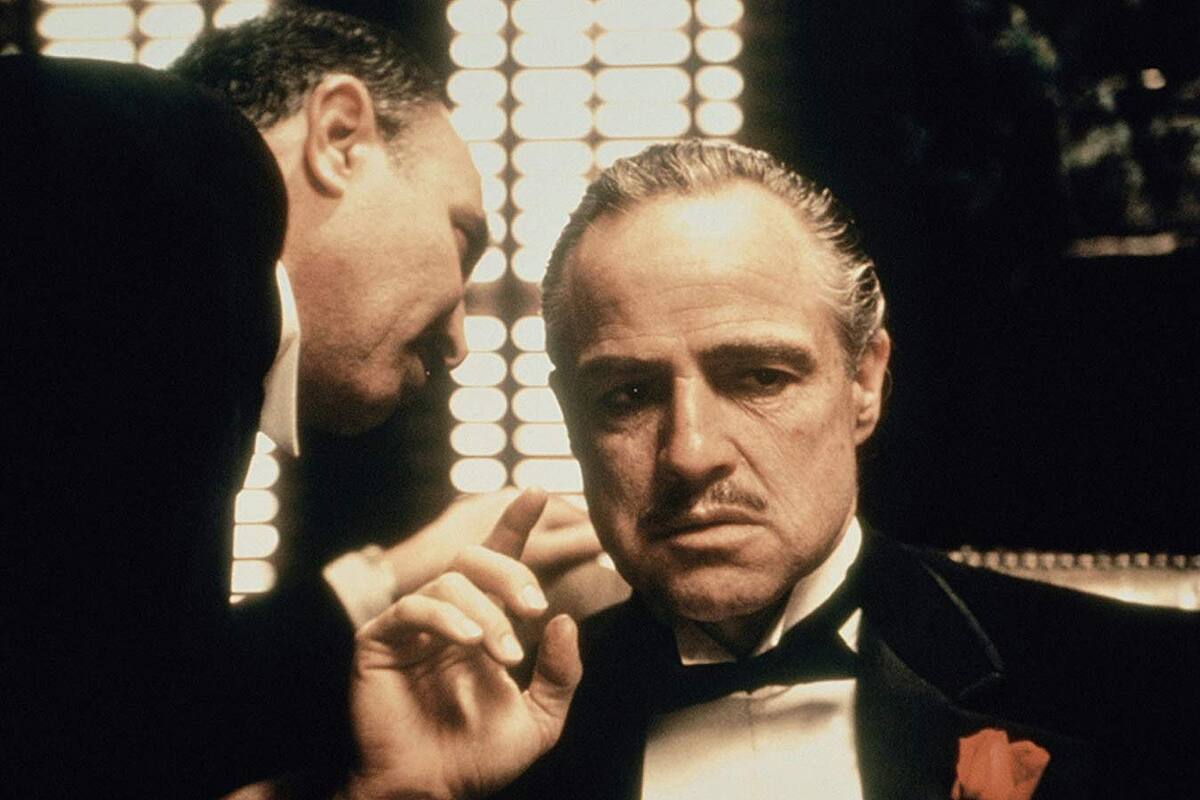 En El padrino, de Francis Ford Coppola, Marlon Brando interpreta un Vito Corleone que hizo historia