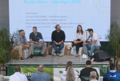 En el panel “Tiempo y Clima” , el meteorólogo De Benedictis pronosticó que existe una posibilidad de que se produzca un nuevo período de escasez de lluvias