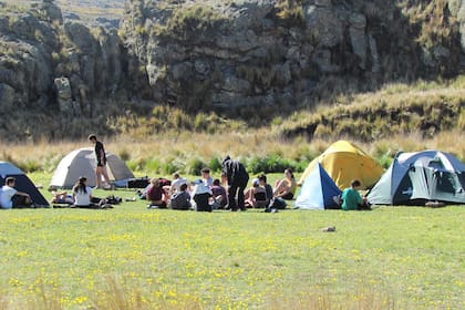 En el parque se puede acampar, pero no está permitido hacer fuego