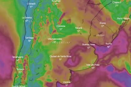 En el pronóstico del viernes aparecen temperaturas mínimas cercanas a los 10 grados en la Ciudad Autónoma de Buenos Aires y varios lugares de la provincia