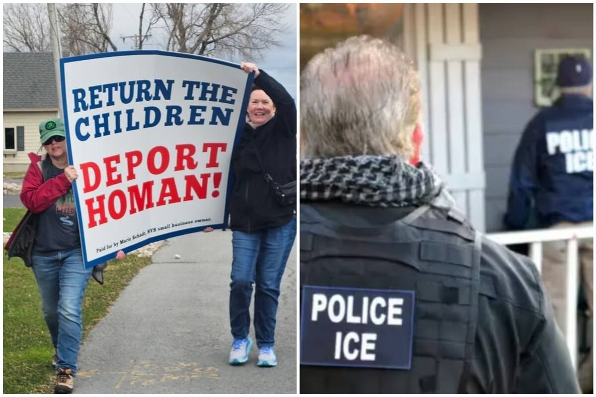 En el pueblo de Sackets Harbor, donde el zar de la frontera de Trump tiene una casa, los vecinos se unieron a los maestros de la Escuela Central Sackets Harbor para pedir por la liberación de tres estudiantes detenidos por ICE