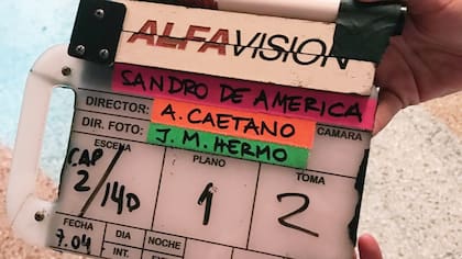 En el rodaje de la Sandro de América.