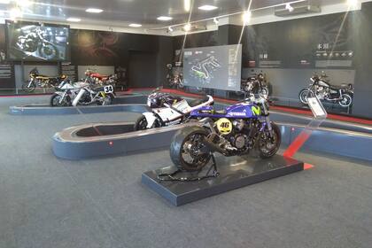 En el sector de motos del Museo del Automóvil, la número 46 que corrió Valentino Rossi hace unos años era la más buscada para las fotos