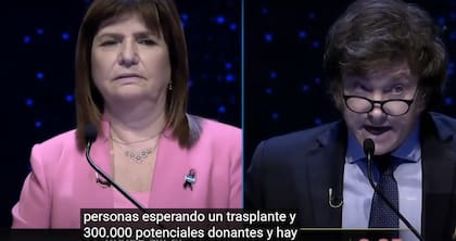 En el segundo debate presidencial Javier Milei volvió a referirse a lo que él llamó "mercado de órganos"