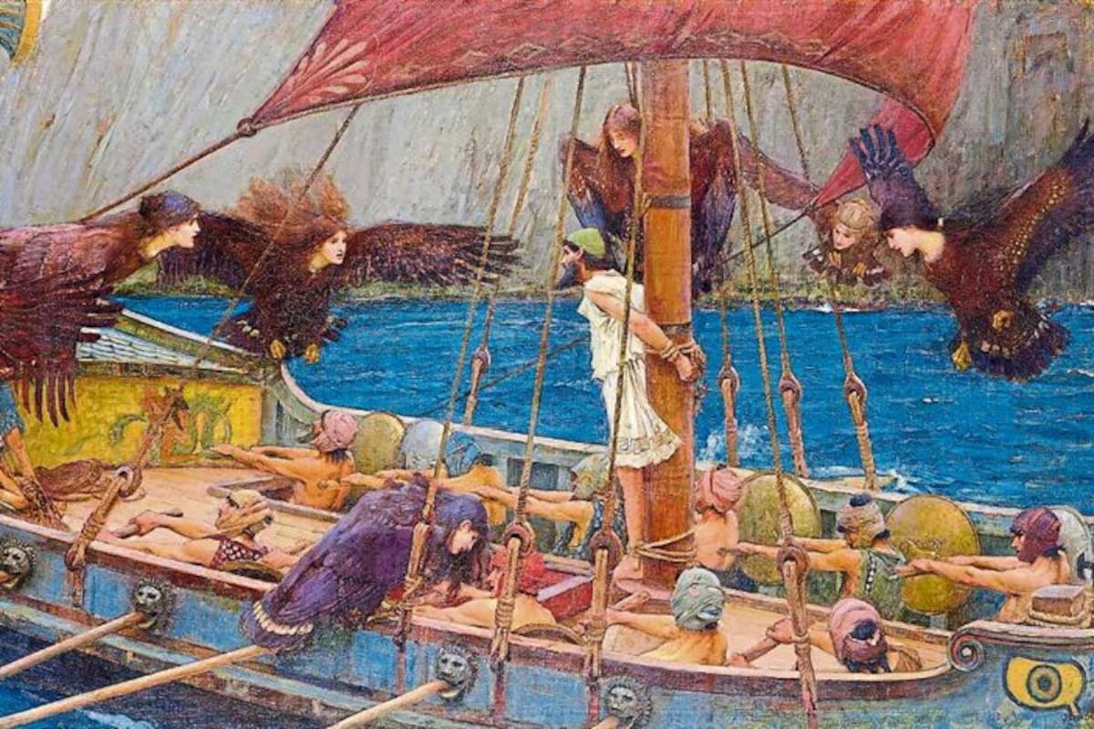 En el siglo XIX John William Waterhouse pintó su obra Ulises y las Sirenas