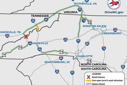 En el sitio oficial se puede ver cada uno de los desvíos (Foto: North Carolina Department of Transportation)