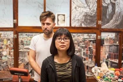 En el taller de Mondongo. Buscamos descendientes de japoneses porque admiramos su cultura.