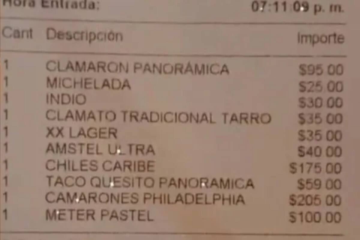 En el ticket se ve el detalle de cuánto le cobraron por guardar la torta en la heladera