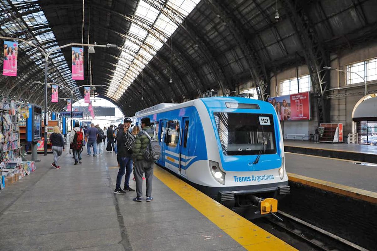 En el tren Mitre la gente viaja sentada, hay controles de los guardias en los vagones