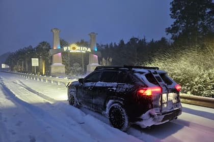 En enero de 2025, la histórica tormenta invernal Éowyn cubrió de nieve el Panhandle de Florida
