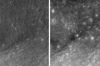 Satélite surcoreano capta imágenes antes y después del choque lunar de un cohete de SpaceX