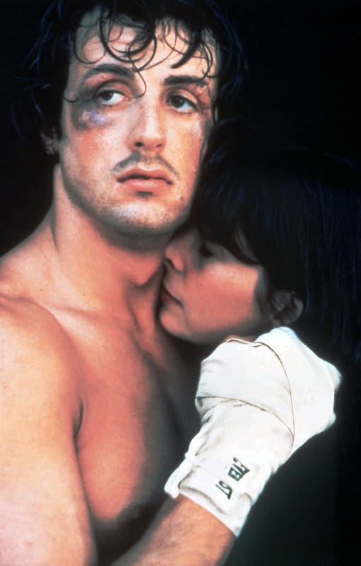 Sylvester Stallone y Talia Shire, en una escena de Rocky