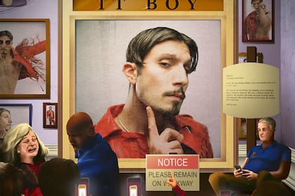 En esta imagen proporcionada por bbno$ el arte del sencillo "it boy"de Alexander Leon Gumuchian conocido como bbno$. (bbno$ vía AP)