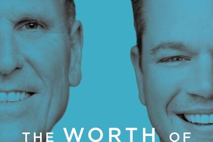 En esta imagen proporcionada por la editorial Portfolio, la portada del libro "The Worth of Water" de Gary White y Matt Damon. (Portfolio vía AP)